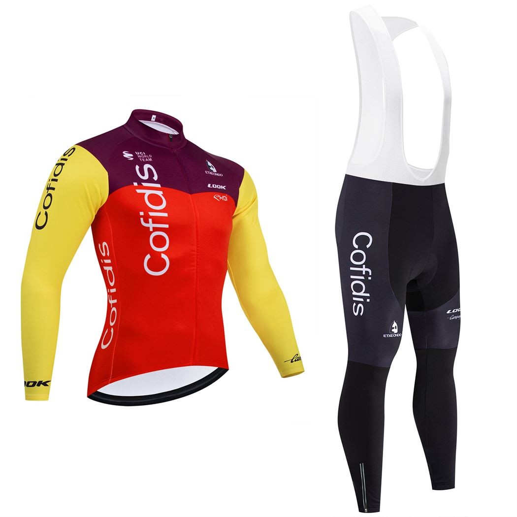 Tenue Cycliste Colnago CSF - Maillot Manches Longues, Gilet, Cuissard/bavoirs - Homme S, Bleu