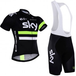 Ensemble cuissard vélo et maillot cyclisme équipe pro SKY