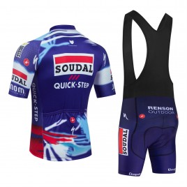 Ensemble cuissard vélo et maillot cyclisme équipe pro SOUDAL QUICK-STEP 2025 Aero Mesh