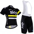 Ensemble cuissard vélo et maillot cyclisme équipe pro SKY