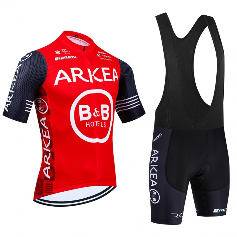 Ensemble cuissard vélo et maillot cyclisme équipe pro ARKEA - B&B Hotels 2025 Aero Mesh