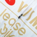 Maillot vélo équipe pro VISMA Lease a Bike 2025 Aero Mesh Blanc