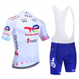 Ensemble cuissard vélo et maillot cyclisme équipe pro TOTALENERGIES 2025 Aero Mesh