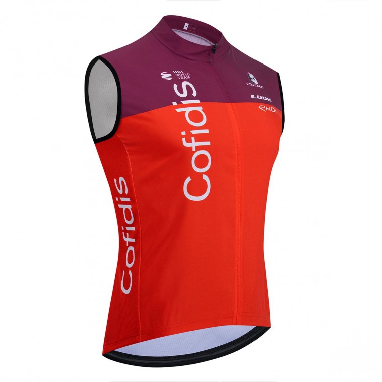 Gilet vélo coupe-vent sans manche COFIDIS 2025