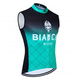 Gilet vélo coupe-vent sans manche BIANCHI