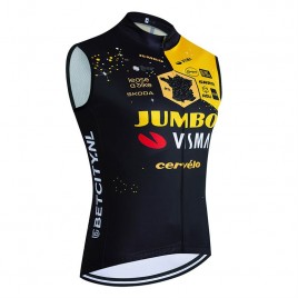 Gilet vélo coupe-vent sans manche JUMBO Visma Tour De France 2023