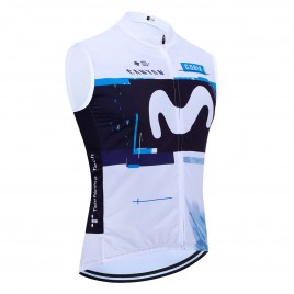Gilet vélo coupe-vent sans manche MOVISTAR 2025