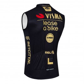 Gilet vélo coupe-vent sans manche VISMA Lease a Bike 2025 Black