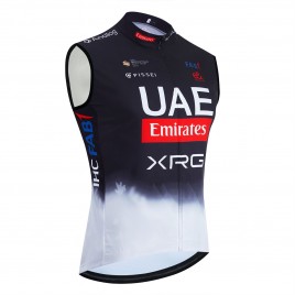 Gilet vélo coupe-vent sans manche UAE TEAM EMIRATES 2025 Noir