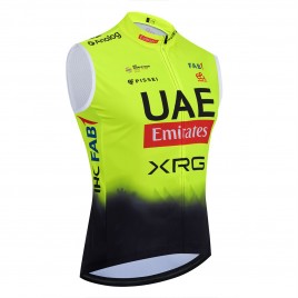 Gilet vélo coupe-vent sans manche UAE TEAM EMIRATES 2025 Fluo