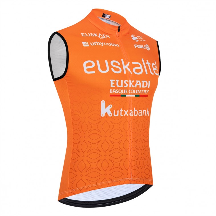 Gilet vélo coupe-vent sans manche Euskaltel Euskadi 2025