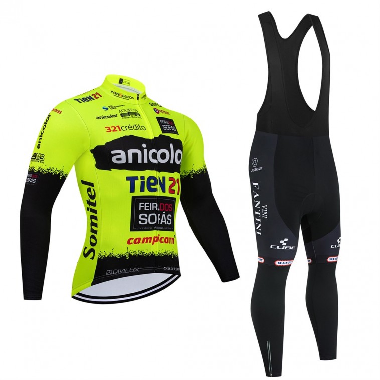Ensemble cuissard vélo et maillot cyclisme hiver pro ANICOLOR TIEN 21 2025