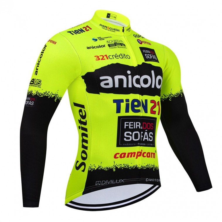 Maillot vélo hiver équipe pro ANICOLOR TIEN 21 2025