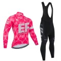 Ensemble cuissard vélo et maillot cyclisme hiver pro EF Education - EasyPost 2025