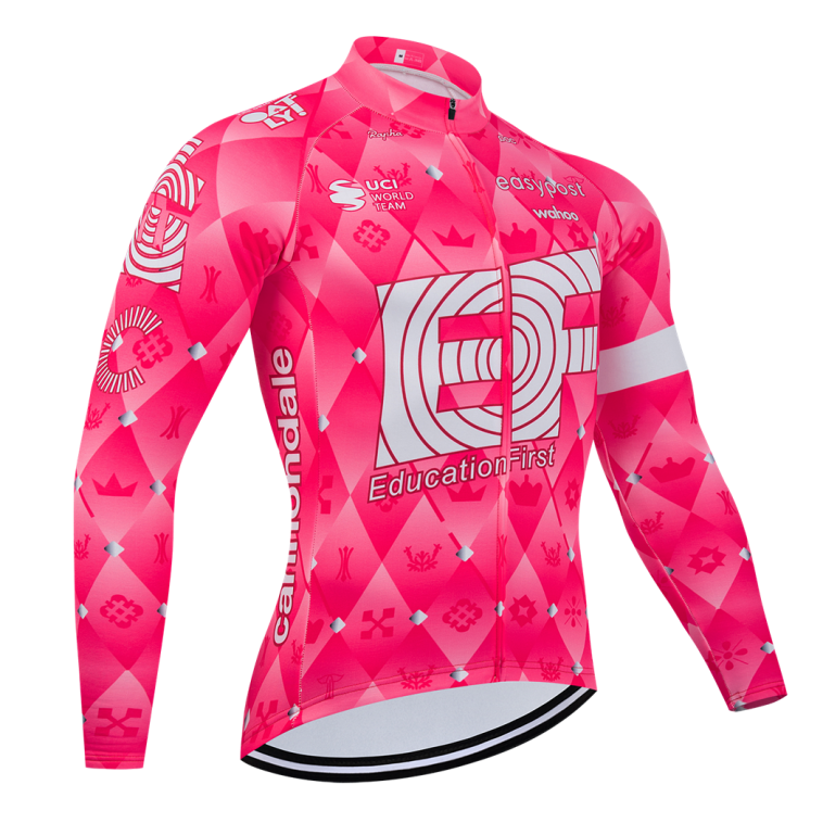 Maillot vélo hiver équipe pro EF Education - EasyPost 2025