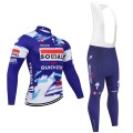 Ensemble cuissard vélo et maillot cyclisme hiver pro SOUDAL QUICK-STEP 2025
