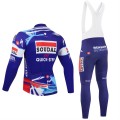 Ensemble cuissard vélo et maillot cyclisme hiver pro SOUDAL QUICK-STEP 2025