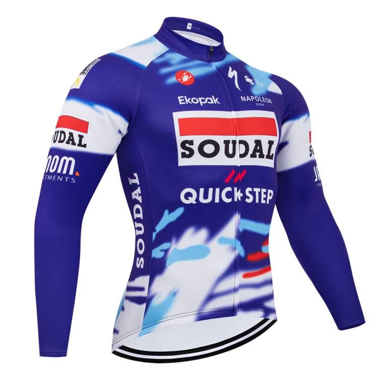 Maillot vélo hiver équipe pro SOUDAL QUICK-STEP 2025