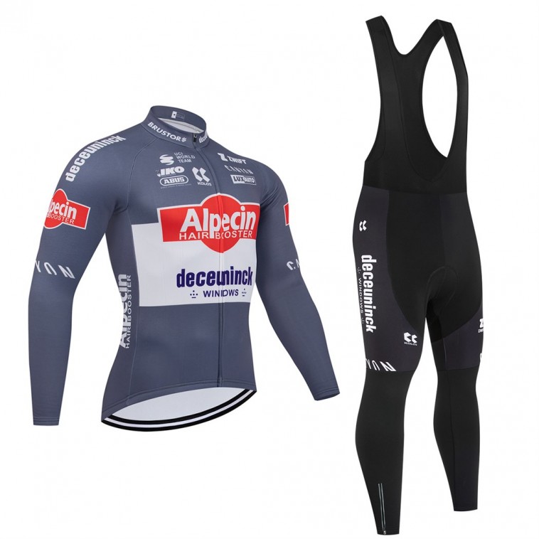 Ensemble cuissard vélo et maillot cyclisme hiver pro ALPECIN DECEUNINCK 2025