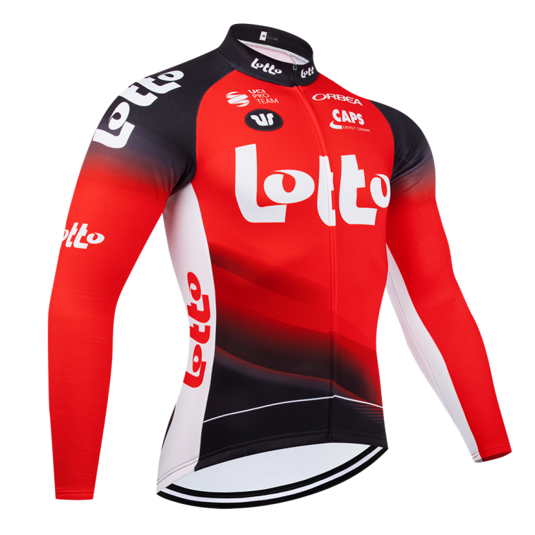 Maillot vélo hiver équipe pro LOTTO 2025