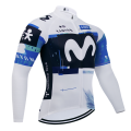Maillot vélo hiver équipe pro MOVISTAR 2025