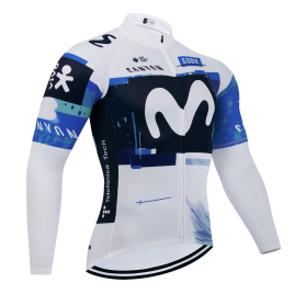 Maillot vélo hiver équipe pro MOVISTAR 2025