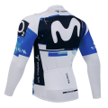 Maillot vélo hiver équipe pro MOVISTAR 2025