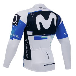 Maillot vélo hiver équipe pro MOVISTAR 2025