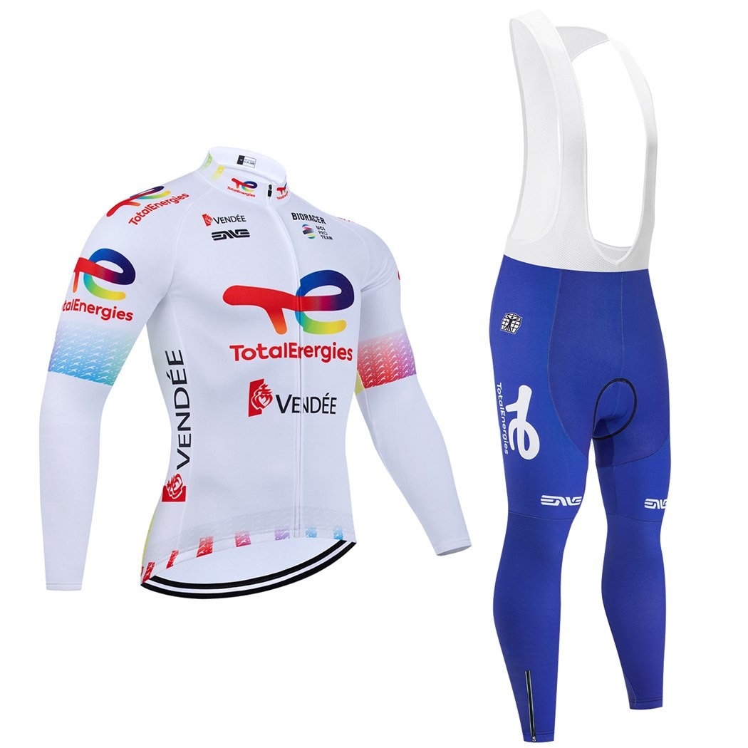 Ensemble cuissard vélo et maillot cyclisme hiver pro CCC RENO 2019