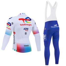 Ensemble cuissard vélo et maillot cyclisme hiver pro TOTALENERGIES 2025