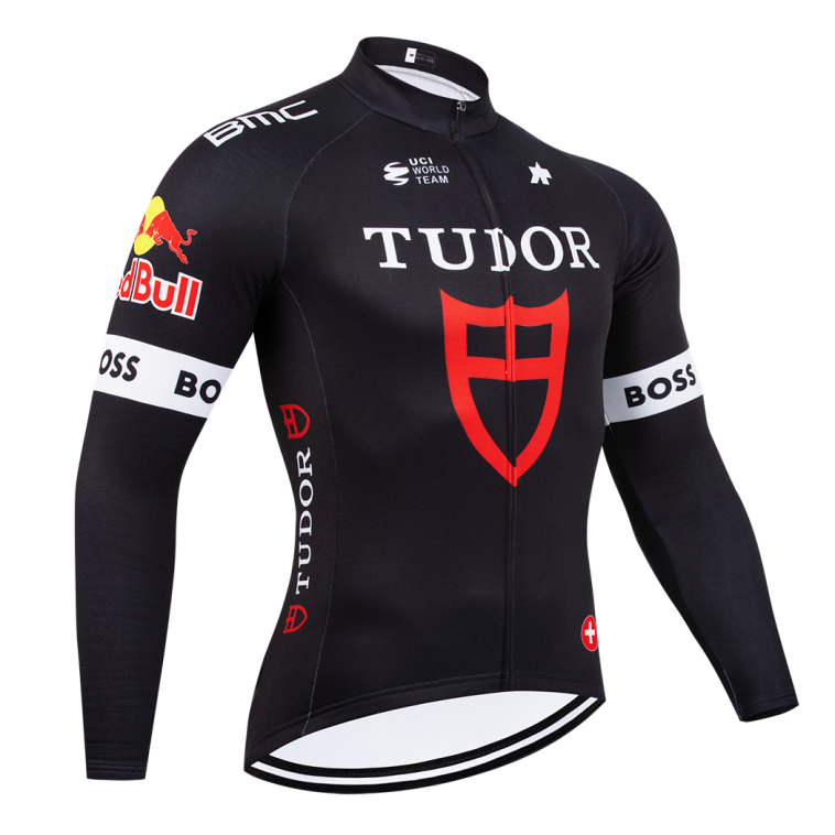 Maillot vélo hiver équipe pro TUDOR 2025