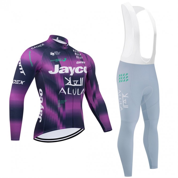 Ensemble cuissard vélo et maillot cyclisme hiver pro JAYCO Alula 2025