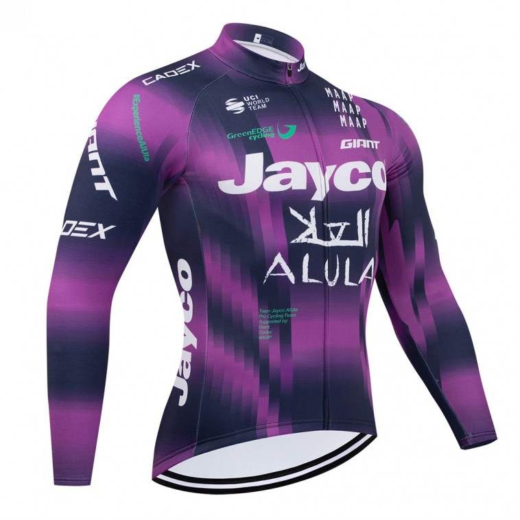 Maillot vélo hiver équipe pro JAYCO Alula 2025