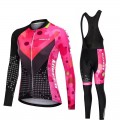 Ensemble cuissard vélo et maillot cyclisme long femme Mieyco