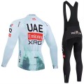Ensemble cuissard vélo et maillot cyclisme hiver pro UAE Team Emirates - XRG TDF-Editon Race 2025