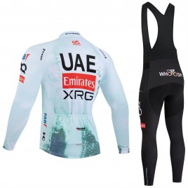 Ensemble cuissard vélo et maillot cyclisme hiver pro UAE Team Emirates - XRG TDF-Editon Race 2025