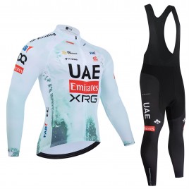 Ensemble cuissard vélo et maillot cyclisme hiver pro UAE Team Emirates - XRG TDF-Editon Race 2025