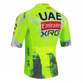 Maillot vélo équipe pro UAE Team Emirates - XRG TDF-Editon Race Fluo 2025 Aero Mesh
