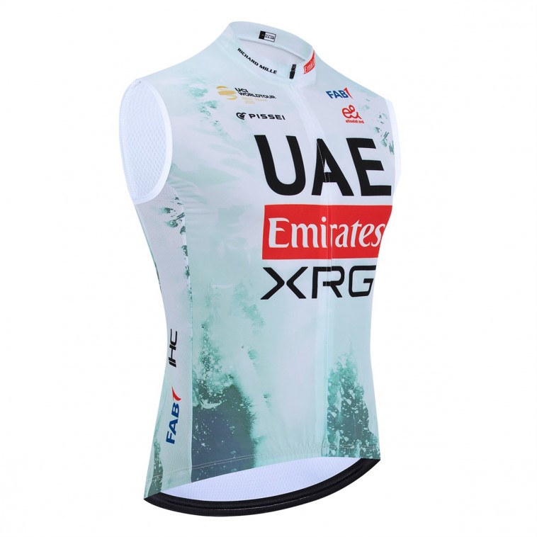 Gilet vélo coupe-vent sans manche UAE Team Emirates - XRG TDF-Editon Race 2025