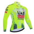 Maillot vélo hiver équipe pro UAE Team Emirates - XRG TDF-Editon Race Fluo 2025
