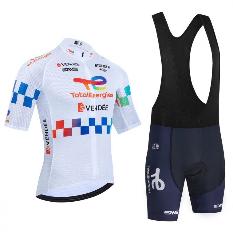 Ensemble cuissard vélo et maillot cyclisme équipe pro TOTALENERGIES Tour de France 2025 Aero Mesh