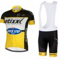 Ensemble cuissard vélo et maillot cyclisme équipe pro Etixx Quick Step jaune