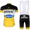 Ensemble cuissard vélo et maillot cyclisme équipe pro Etixx Quick Step jaune