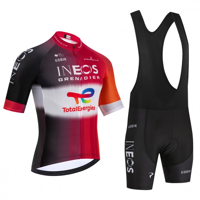 Ensemble cuissard vélo et maillot cyclisme équipe pro INEOS - TOTALENERGIES Tour de France 2025 Aero Mesh
