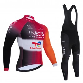 Ensemble cuissard vélo et maillot cyclisme hiver pro INEOS - TOTALENERGIES Tour de France 2025