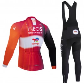 Ensemble cuissard vélo et maillot cyclisme hiver pro INEOS - TOTALENERGIES Tour de France 2025