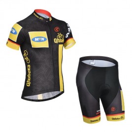 Ensemble cuissard vélo sans bretelles et maillot cyclisme équipe pro MTN Qhubeka