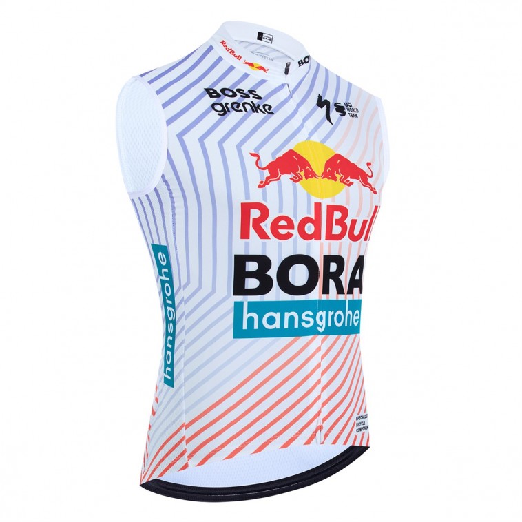 Gilet vélo coupe-vent sans manche RED BULL - BORA - HANSGROHE Tour de France 2025