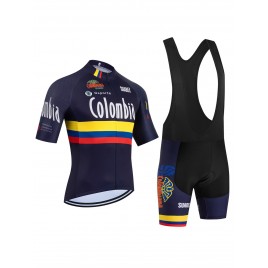 Ensemble cuissard vélo et maillot cyclisme équipe Colombia 2026 Aero Mesh