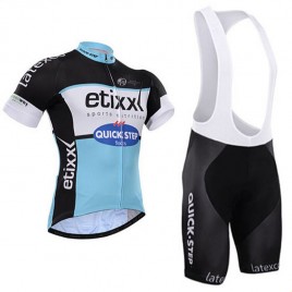 Ensemble cuissard vélo et maillot cyclisme équipe pro Etixx Quick Step bleu